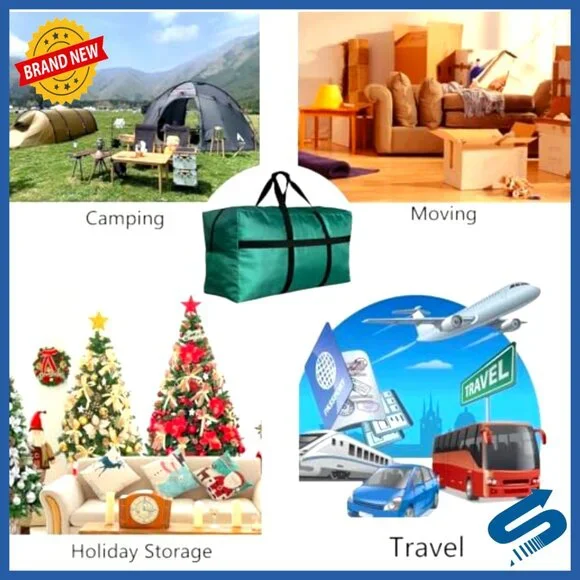 Extra Large Foldable Duffle Bag Sturdy Travel Storage Bag Multi-Purpose